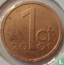 Nederland  2001 De laatste Nederlandse cent (brons)