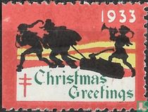 Christmas Greetings (kinderen trekken boomstam)