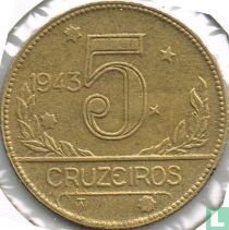 Brésil 5 cruzeiros 1943