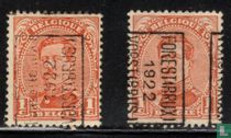 Forest (Brux.) - Vorst (Brus.) 1922  1c A+B  Type-II acheter