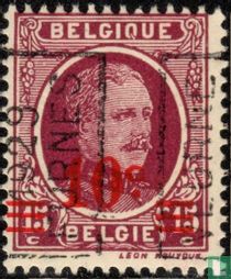 Roi Albert Ier, avec surcharge