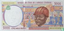 États de l'Afrique centrale 5000 francs (N-Guinée équatoriale)