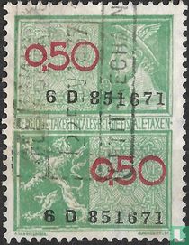 Hermes en heraldieke leeuw