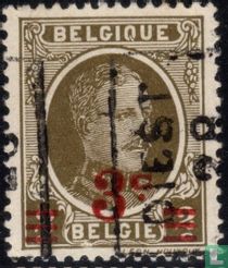 Roi Albert Ier, avec surcharge