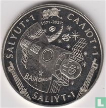Kasachstan 100 Tenge 2021 "50 Jahre seit dem Start von Saljut 1"