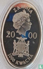 Zambia 1000 kwacha 2000 (PROOF) "Sir Francis Drake"