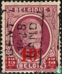 Roi Albert Ier, avec surcharge