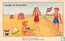 Boven op de berg geplant
