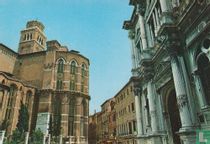 Abside della Basilica S.M. Gloriosa dei Frari e scupla di S. Rocco