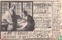 Middelburg (Zeeland) Tentoonstelling van oude koperwerken
