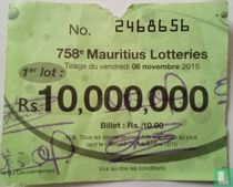 758e Mauritius Lotteries