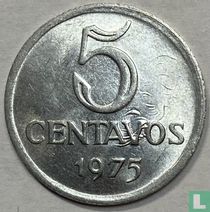 Brasilien 5 Centavo 1975 (Prägefehler)