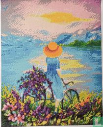girl at sunset