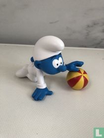 Babysmurf met bal