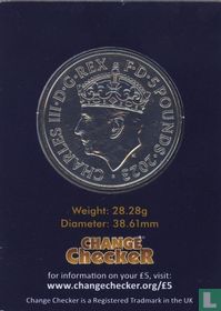 Vereinigtes Königreich 5 Pound 2023 (Coincard) "Coronation of King Charles III"