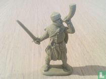 Horn blower with sword