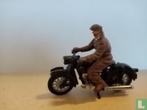 BMW with civil rider