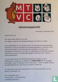  MTVC - Lidmaatschapsgeld 2019