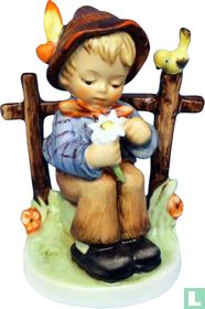 Hummel 174 Liebt mich, liebt mich nicht…., Elle m'aime, elle m'aime pas….