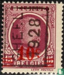 Roi Albert Ier, avec surcharge