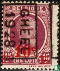 Roi Albert Ier, avec surcharge