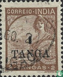 "Portugal" et navire San Gabriel, avec surcharge