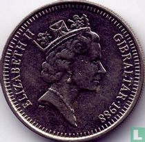 Gibraltar 5 pence 1988 (AA)