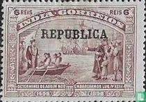 Vasco da Gama, mit Aufdruck "REPUBLICA"