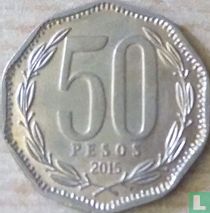 Chile 50 pesos 2015