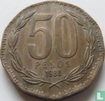 Chile 50 pesos 1988