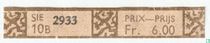 Sie 10 B 2933 - Prix-Prijs Fr.6.00
