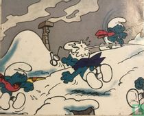 SSMU615 - Brilsmurf krijgt sneeuwbal tegen hoofd