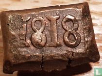 Indes néerlandaises 1 stuiverbonk 1818