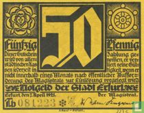 Erfurt, Stadt - 50 Pfennig (Th) 1921