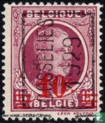 Roi Albert Ier, avec surcharge