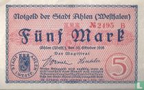 Duitsland Stadt Ahlen5 mark