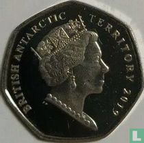 Britische Antarktis-Territorium 50 Pence 2019 (ungefärbte) "Chinstrap penguin"