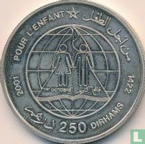 Morocco 250 dirhams 2001 (AH1422) "World Children's Day"