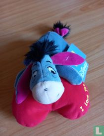 Eeyore on heart shaped pillow beanbag