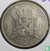 België 1 franc 1886 (FRA - L WIENER)