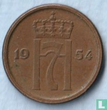 Noorwegen 1 øre 1954 kopen