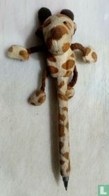 Stylo "habillé" d'une  peluche.