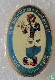 70 Jahre 1926-1986 K.K Blau-Weisse Funken