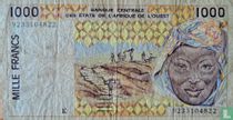 Stat Afr de l'Ouest. 1000 francs K