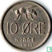 Noorwegen 10 øre 1958