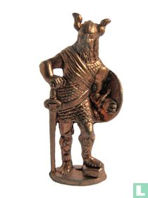 Viking avec épée et Bouclier (cuivre)