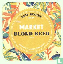 Market blond beer