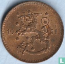 Finlande 1 markka 1951 (cuivre) acheter