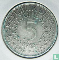 Deutschland 5 Mark 1958 (F)