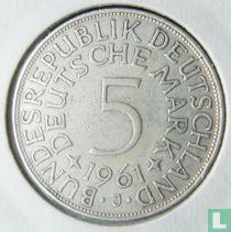 Germany 5 mark 1961 (J)